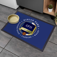 Cardiff Ninian Park  - Football Legends - Door Mat -60cm X 40cm