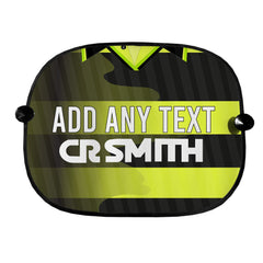 Celtic 1997 Away Shirt - Personalised Retro Football Car Sun Shade - Set of 2