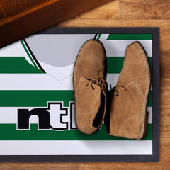 Celtic 2001 Home Shirt - Personalised Retro Door Mat - 60cm x 40cm