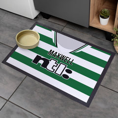 Celtic 2001 Home Shirt - Personalised Retro Door Mat - 60cm x 40cm