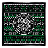 Celtic FC Christmas Jumper Fleece Blanket - Personalised