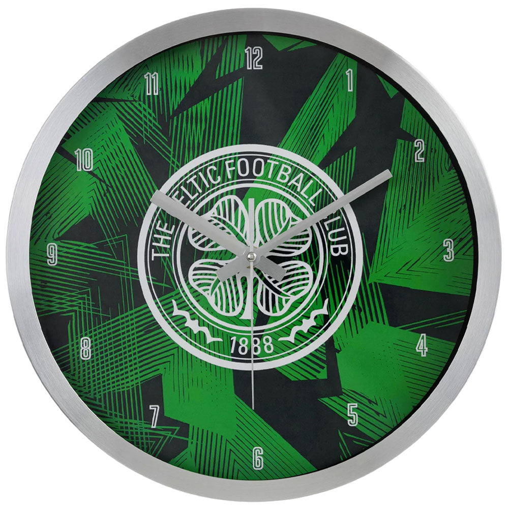 Celtic FC Geo Metal Wall Clock