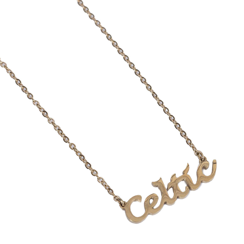 Celtic FC Gold Plated Name Dropper Necklace