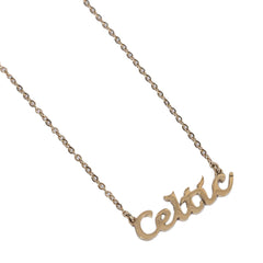 Celtic FC Gold Plated Name Dropper Necklace