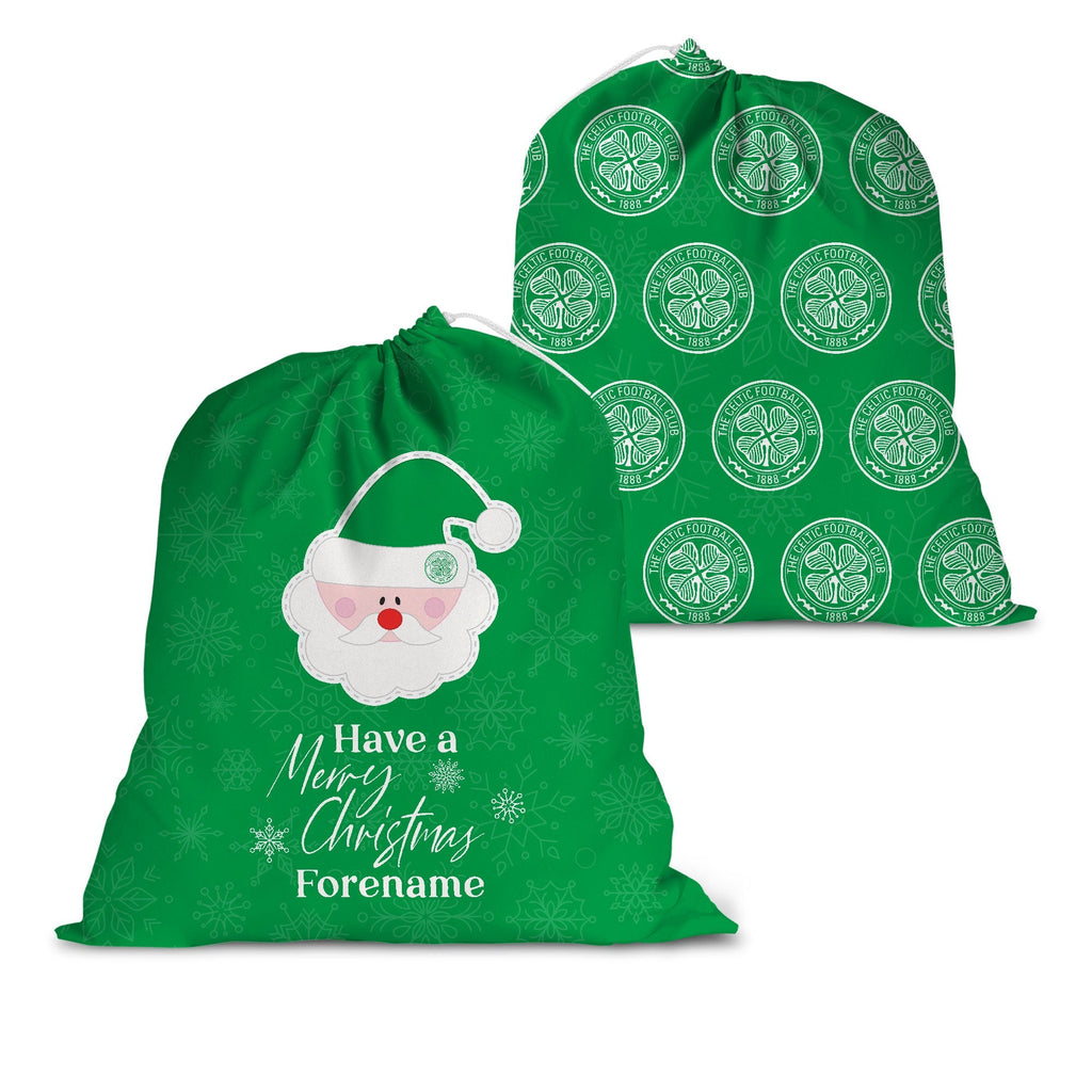 Celtic FC Merry Christmas Santa Sack - Personalised