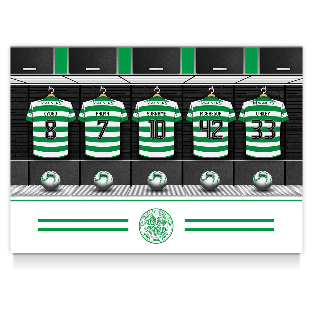 Celtic FC Personalised Poster - Dressing Room