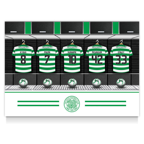 Celtic FC Personalised Poster - Dressing Room