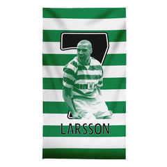 Celtic Larsson 7 - Football Legends - Beach Towel - 150cm x 75cm