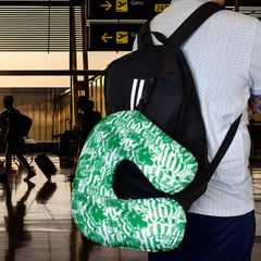Celtic Montage - Retro Football Travel Pillow