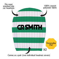 Celtic Retro 1988 Home - Retro Football Shirt - Pack of 2 - Car Seat Headrest Covers