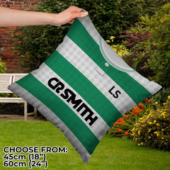 Celtic Retro - 1988 Home Shirt - 45cm or 61cm Retro Showerproof Outdoor Cushion