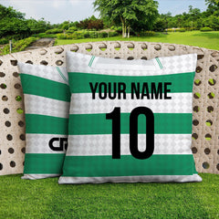 Celtic Retro - 1988 Home Shirt - 45cm or 61cm Retro Showerproof Outdoor Cushion