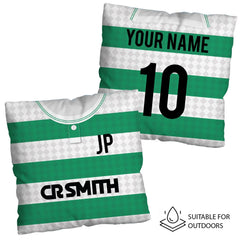 Celtic Retro - 1988 Home Shirt - 45cm or 61cm Retro Showerproof Outdoor Cushion