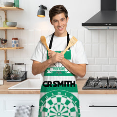 Celtic Retro - 1988 Home Shirt - Personalised Darts Apron