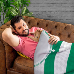 Celtic Retro - 1988 Home Shirt - Personalised Retro Fleece Blanket