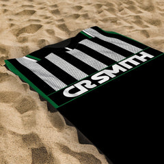 Celtic Retro - 1994 Away Shirt - Personalised Retro Beach Towel - 150cm x 75cm