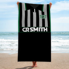 Celtic Retro - 1994 Away Shirt - Personalised Retro Beach Towel - 150cm x 75cm