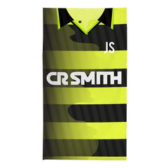 Celtic Retro - 1997 Away Shirt - Personalised Retro Beach Towel - 150cm x 75cm