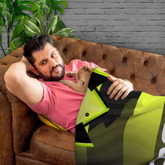 Celtic Retro - 1997 Away Shirt - Personalised Retro Fleece Blanket