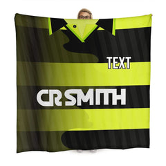 Celtic Retro - 1997 Away Shirt - Personalised Retro Fleece Blanket