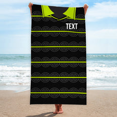 Celtic Retro - 1999 Away Shirt - Personalised Retro Beach Towel - 150cm x 75cm