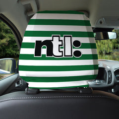 Celtic Retro 2001 Home - Retro Football Shirt - Pack of 2 - Car Seat Headrest Covers