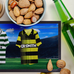 Celtic Retro Retro Hanging Football Shirts - Personalised Bar Runner