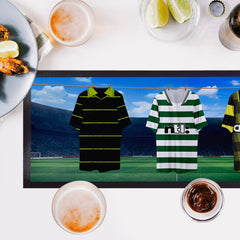 Celtic Retro Retro Hanging Football Shirts - Personalised Bar Runner