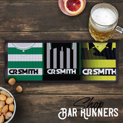 Celtic Retro Style 1 - Retro Football Shirts - Bar Runner