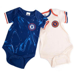 Chelsea FC 2024/25 Season 2 Pack Bodysuit 3-6 Mths