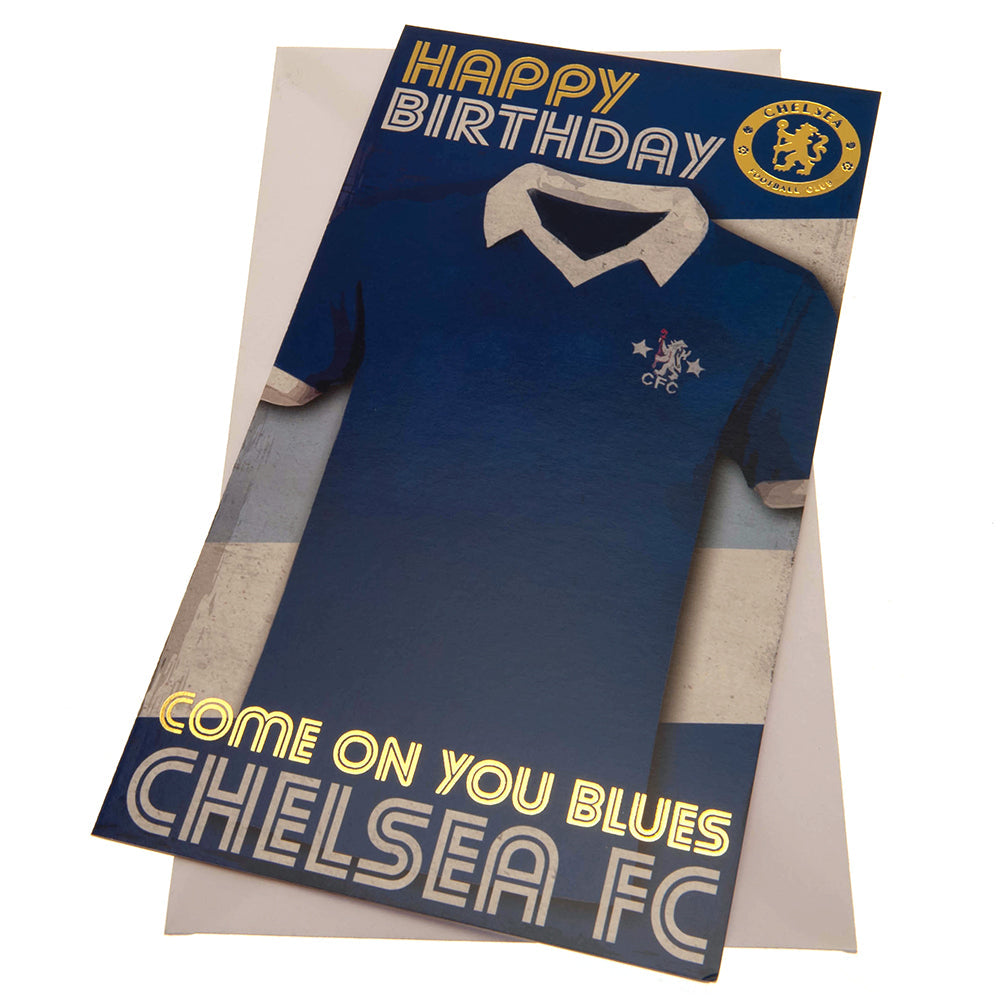 Chelsea FC Birthday Card Retro