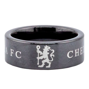 Chelsea FC Black Ceramic Ring Medium