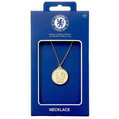 Chelsea FC Gold Finish Crest Necklace