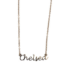 Chelsea FC Gold Plated Name Dropper Necklace