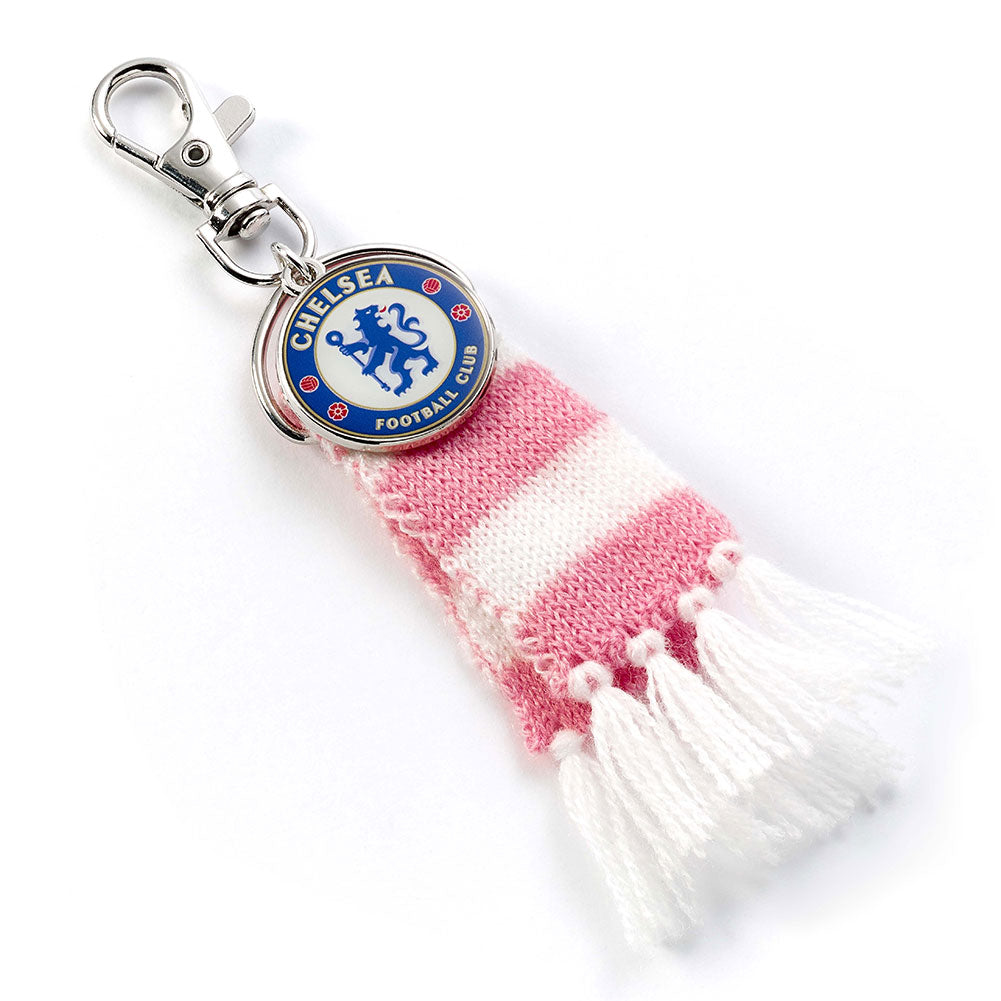 Chelsea FC Pink Bar Scarf Bag Charm