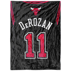 Chicago Bulls De Rozan Luxury Throw Blanket