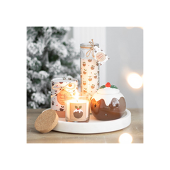 Christmas Pudding Advent Tube Candle