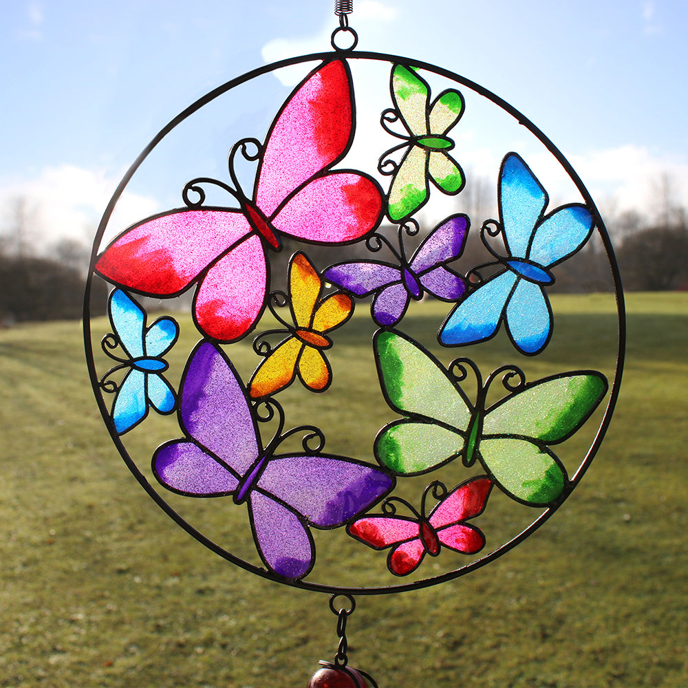 Circle Butterfly Windchime