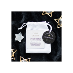 Clear Quartz Crystal Star in a Bag