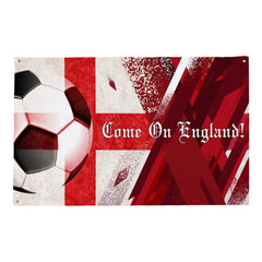 Come on England! Retro Football - Personalised 5ft x 3ft Fabric Banner