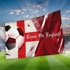 Come on England! Retro Football - Personalised 5ft x 3ft Fabric Banner