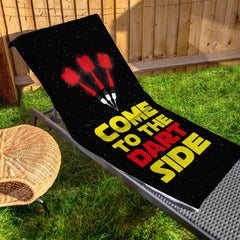 Come to the Dart Side - Darts Beach Towel - 150cm x 75cm