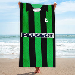 Coventry -1995 Away Shirt - Personalised Retro Lightweight, Microfibre Beach Towel - 150cm x 75cm