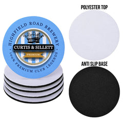 Coventry Curtis Sillett - Football Coaster - Square Or Circle