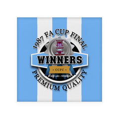 Coventry FA Cup - Football Coaster - Square Or Circle