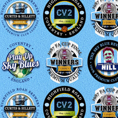 Coventry - Football Legends - Microfibre Beach Towel - 150cm x 75cm