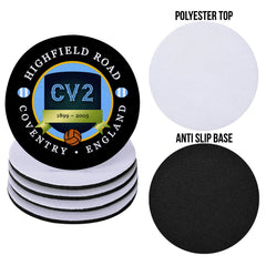 Coventry Highfield - Football Coaster - Square Or Circle
