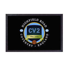 Coventry Highfield  - Football Legends - Door Mat -60cm X 40cm