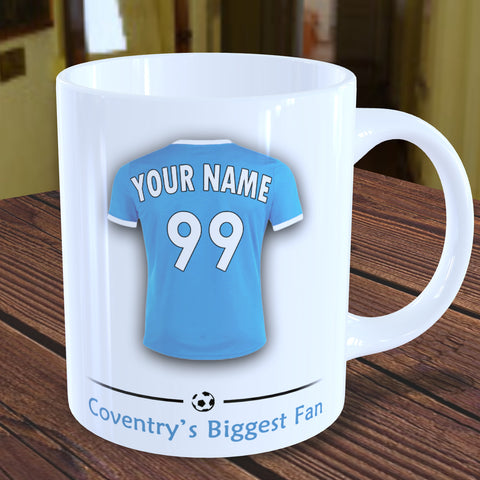 Coventry Mug Personalised Custom Made Football Supporters Cup