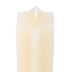Cream Starry Night Star Shaped Taper Candle